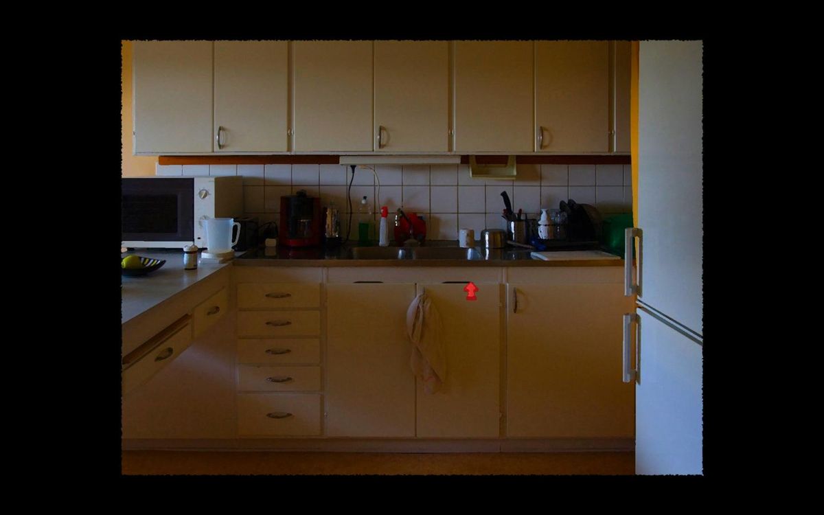 The Colour of Murder (Windows) screenshot: The kitchen
