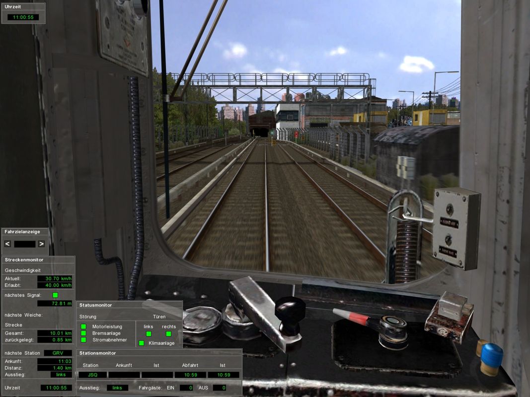 Subway Simulator: Volume 1 - The Path: New York Underground (Windows) screenshot: From one tunnel into the next.