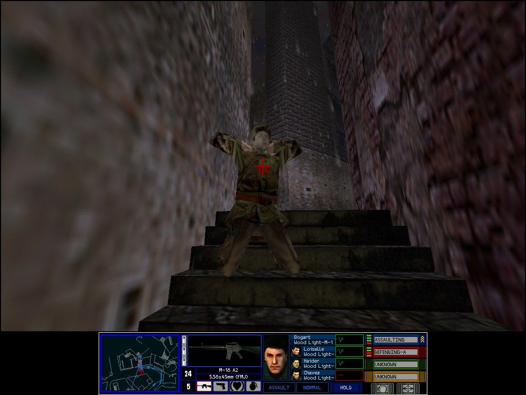 Tom Clancy's Rainbow Six: Rogue Spear (Windows) screenshot: Enemy has surrendered