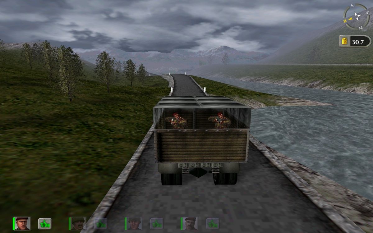 Hidden & Dangerous Deluxe (Windows) screenshot: Truck ride
