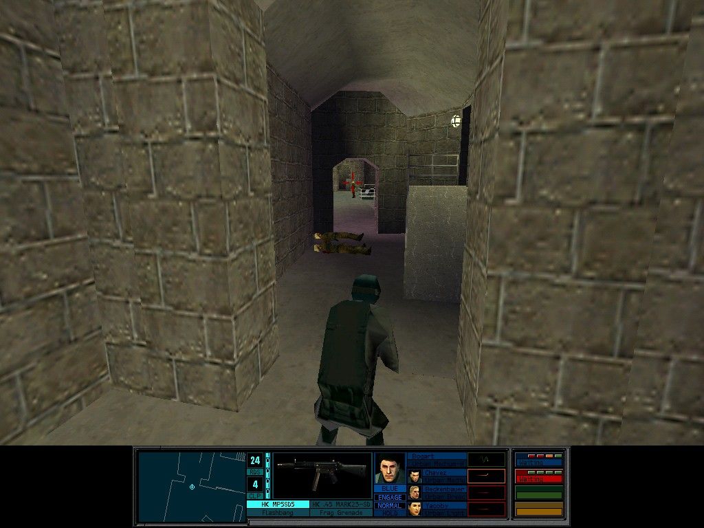 Tom Clancy's Rainbow Six (Windows) screenshot: Enemy in sight