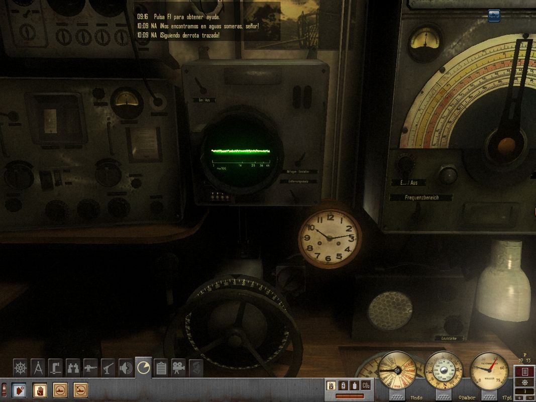 Silent Hunter 4: Wolves of the Pacific - U-Boat Missions (Windows) screenshot: Using the radar.