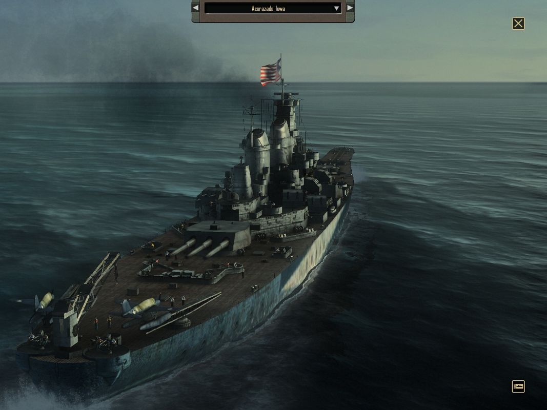 Silent Hunter 4: Wolves of the Pacific - U-Boat Missions (Windows) screenshot: American Battleship Iowa