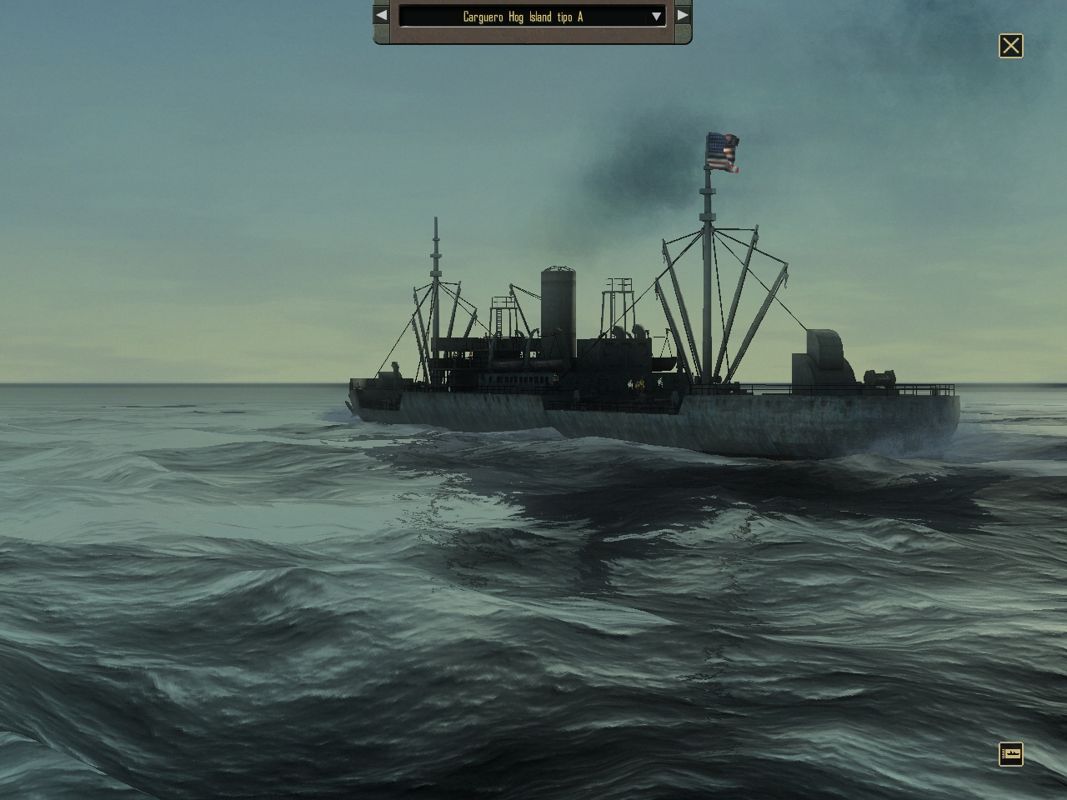 Silent Hunter 4: Wolves of the Pacific - U-Boat Missions (Windows) screenshot: American Merchant Hog Island