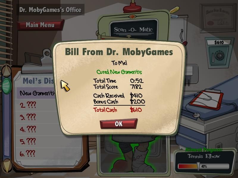 Unwell Mel (Windows) screenshot: My bill