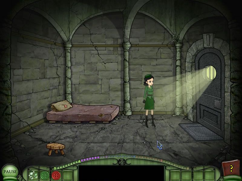 Emerald City Confidential (Windows) screenshot: Petra has been locked up, maybe some magic can help.