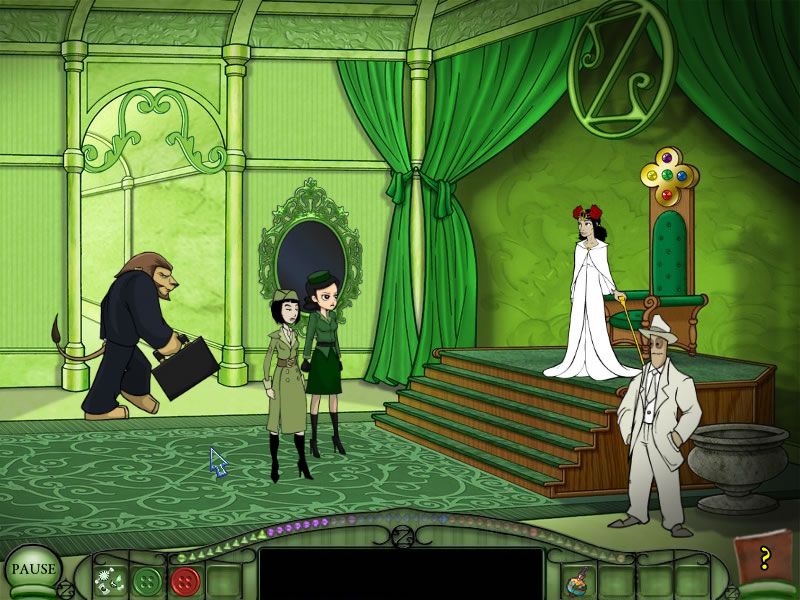 Emerald City Confidential (Windows) screenshot: Petra has to appear before the queen.