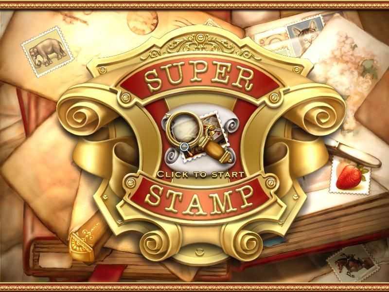 Super Stamp (Windows) screenshot: Title screen