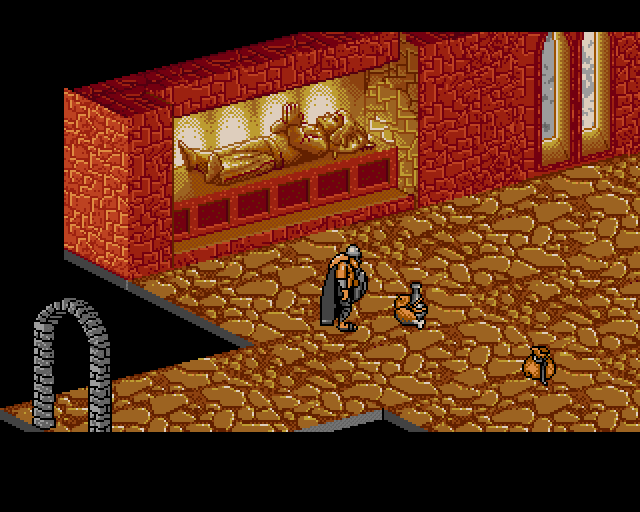 Heimdall (Amiga) screenshot: Disembarking on an island
