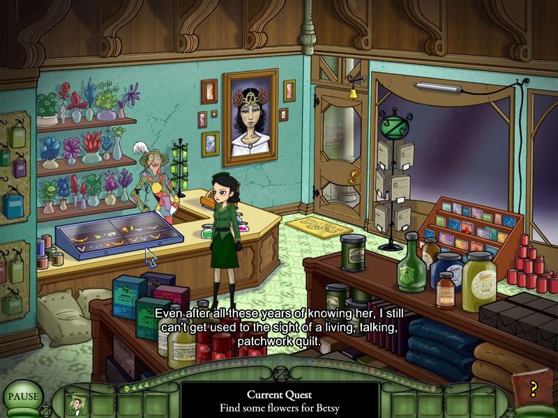Emerald City Confidential (Windows) screenshot: The flower shop
