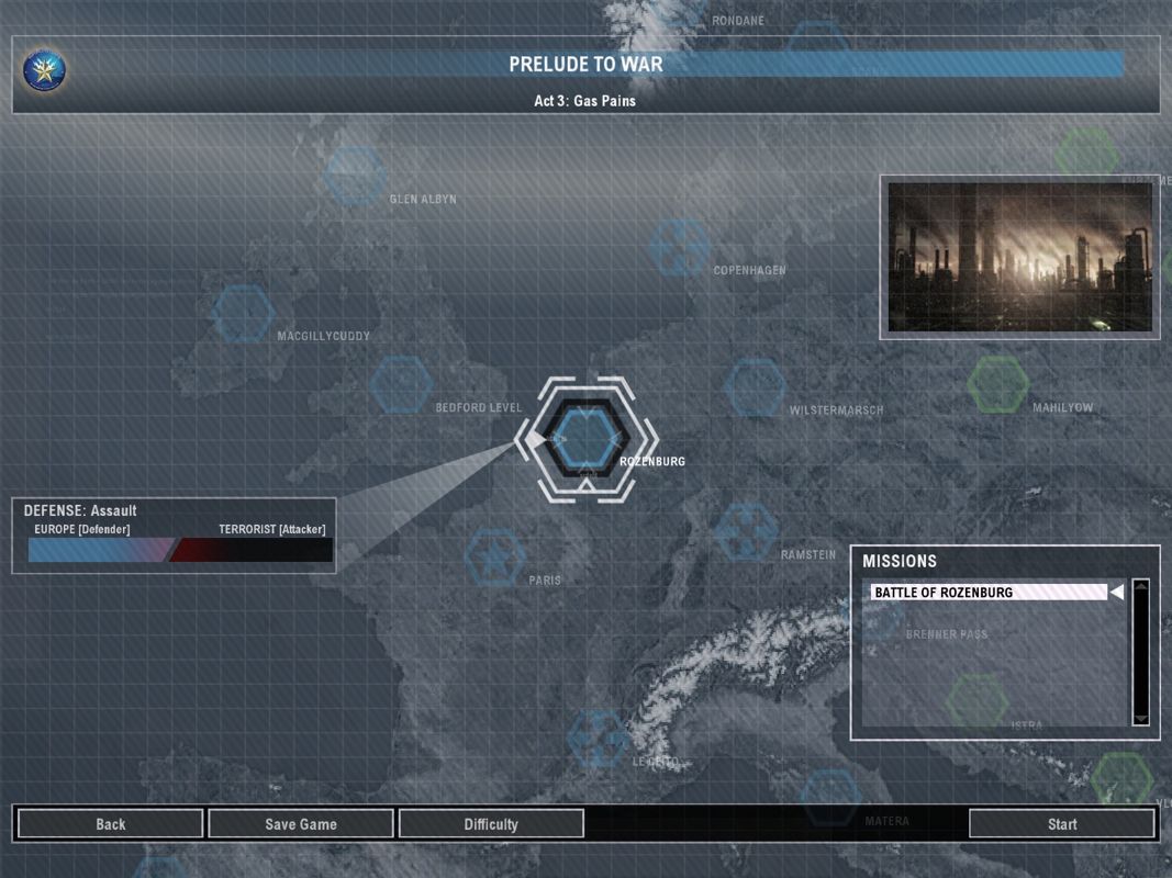 Tom Clancy's EndWar (Windows) screenshot: Your next mission.