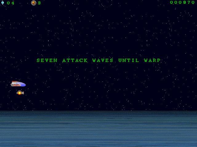 Intensity XS: ReCharge (Windows) screenshot: There are seven waves until warp