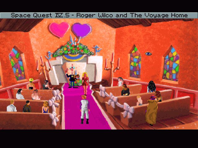Space Quest IV.5: Roger Wilco And The Voyage Home (Windows) screenshot: What? Roger's getting married!? Are you serious?