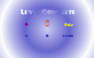 Devil Land (DOS) screenshot: Level completed