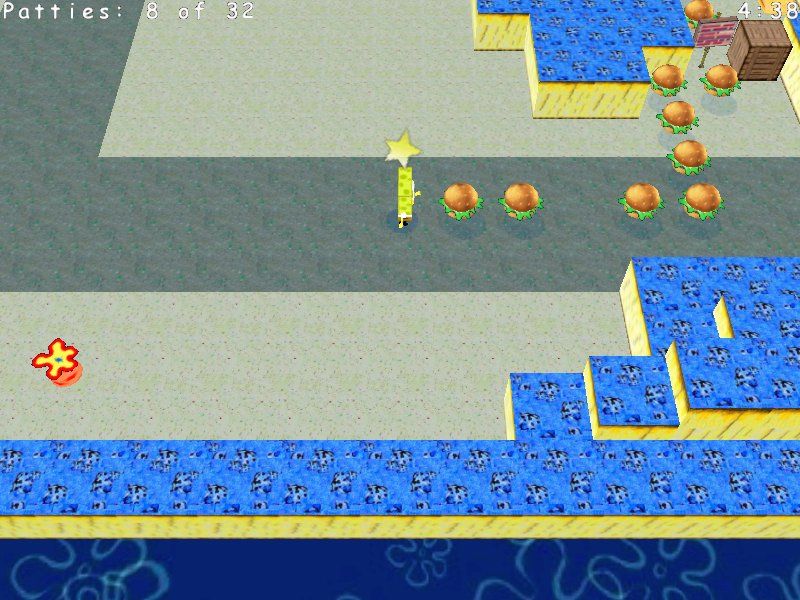 SpongeBob SquarePants: Krabby Quest (Windows) screenshot: I collected a Krabby Burger.