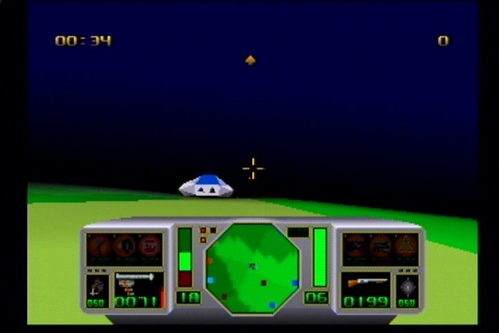 AirCars (Jaguar) screenshot: An enemy aircar.