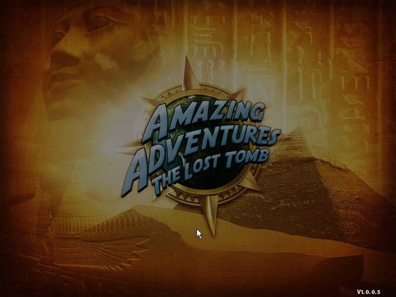 Amazing Adventures: The Lost Tomb (Windows) screenshot: Title screen
