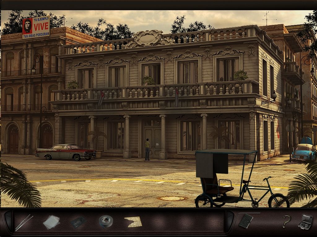 Art of Murder: Hunt for the Puppeteer (Windows) screenshot: Street in Havana, east view