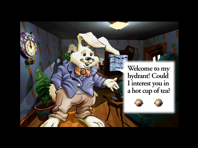 The Manhole: CD-ROM Masterpiece Edition (Windows 3.x) screenshot: White rabbit