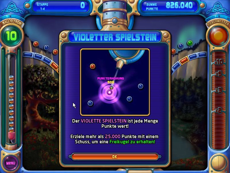 Peggle (Windows) screenshot: Some more instructions about special features.