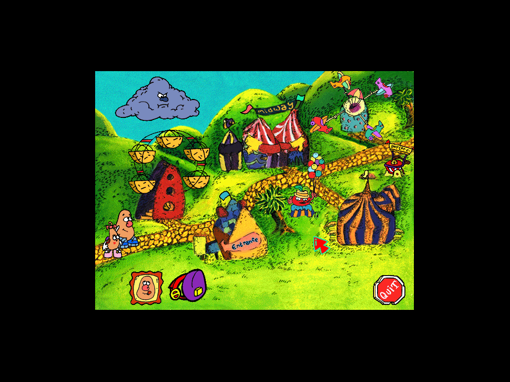 Screenshot Of Mr Potato Head Saves Veggie Valley Windows 3x 1996 Mobygames 