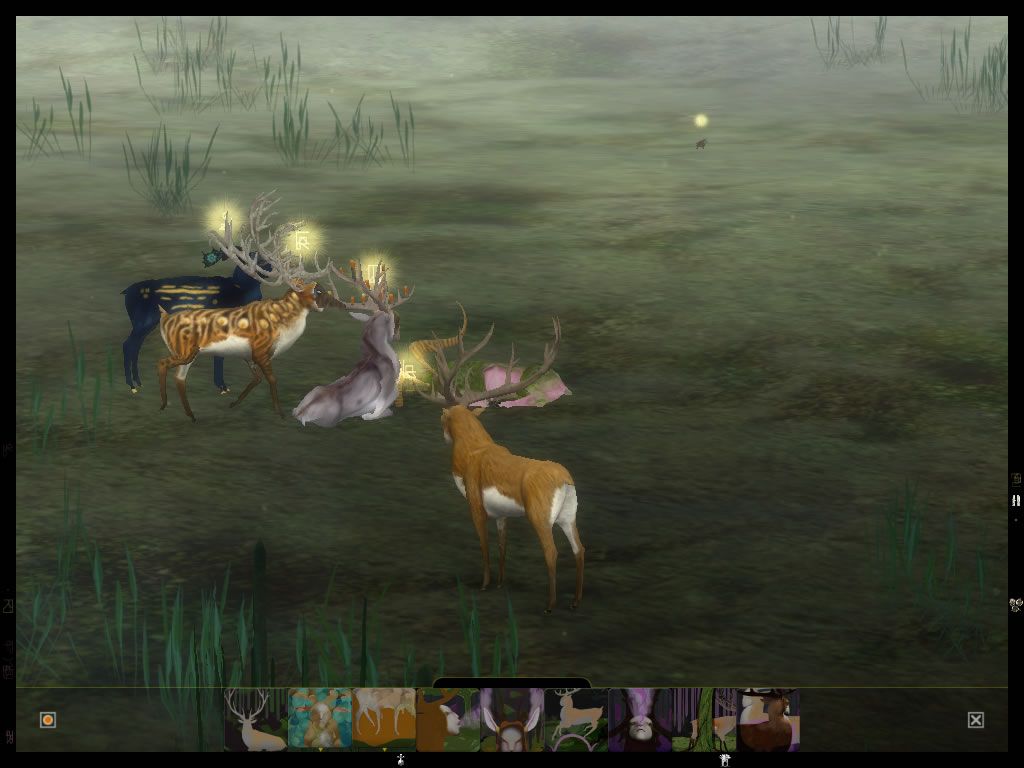 The Endless Forest (Windows) screenshot: A small gathering
