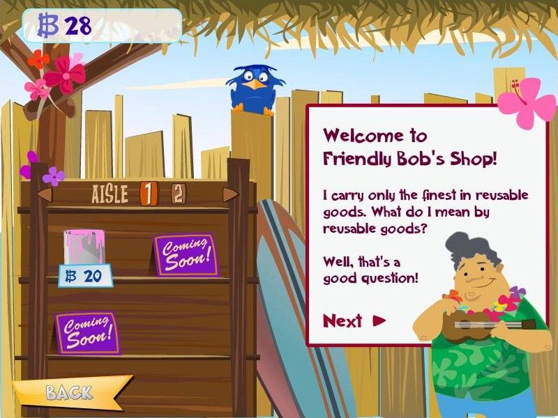 Burdaloo (Browser) screenshot: Friendly Bob's Shop