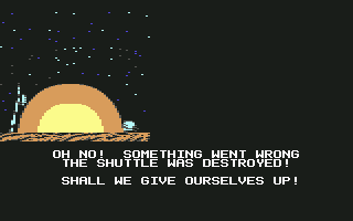 Space Gun (Commodore 64) screenshot: Oops...