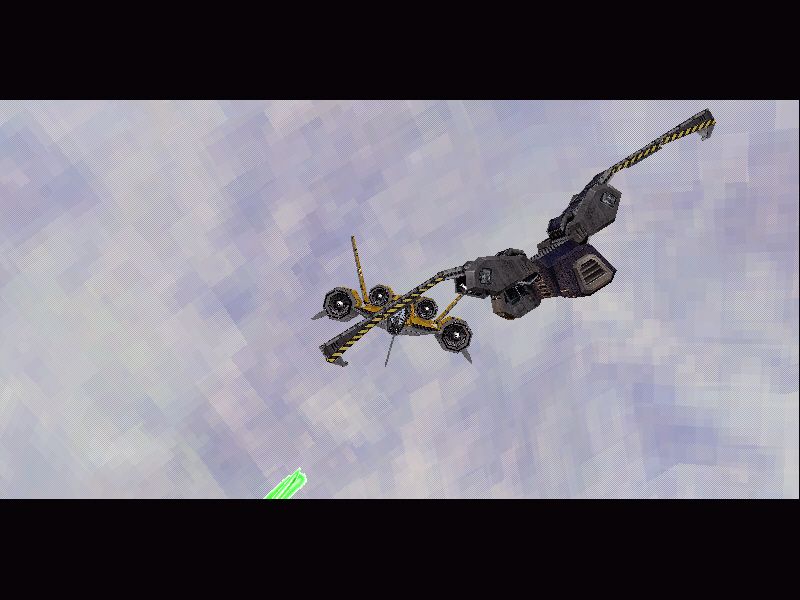 Gravity Angels Part 4: Death Force (Windows) screenshot: Somewhat cool dogfight scene