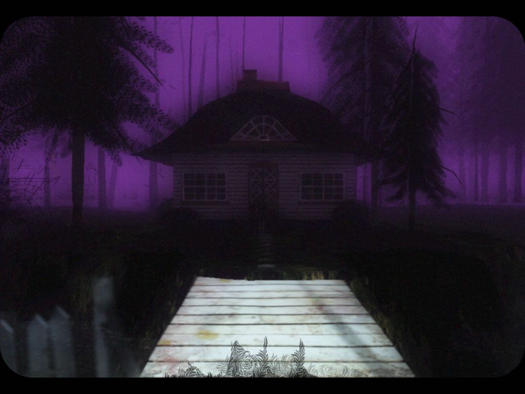 The Path (Windows) screenshot: Grandmother's house looks far from inviting.