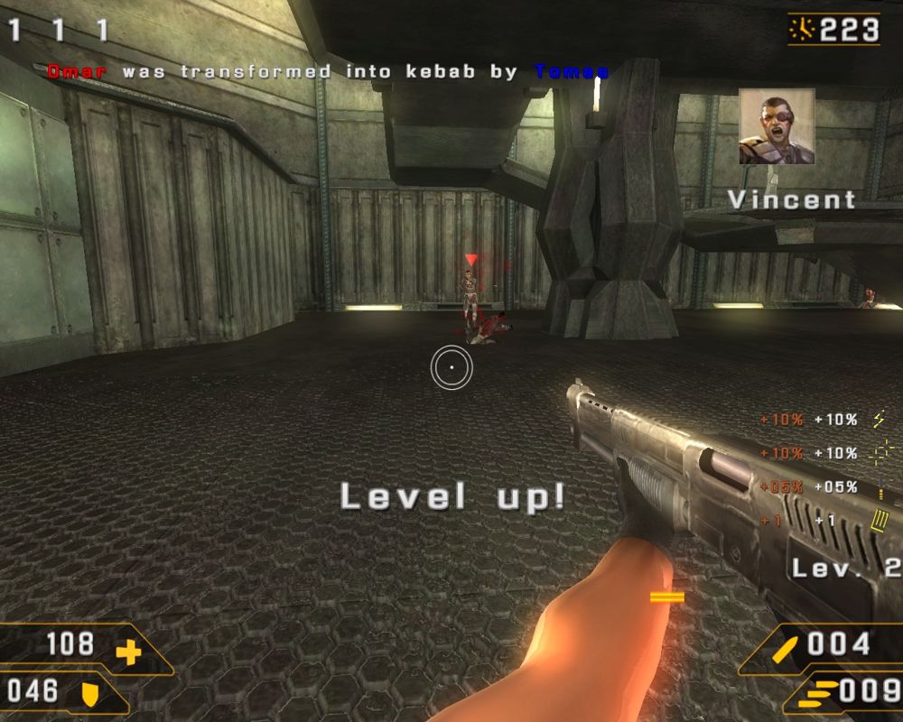 Burn (Windows) screenshot: My shotgun is leveling up
