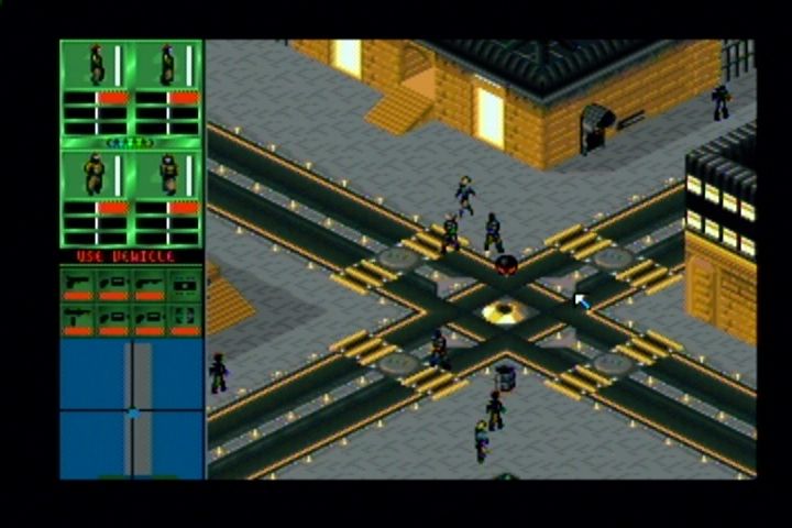 Syndicate (Jaguar) screenshot: The Jaguar uses the PC's art, unlike the other console ports.