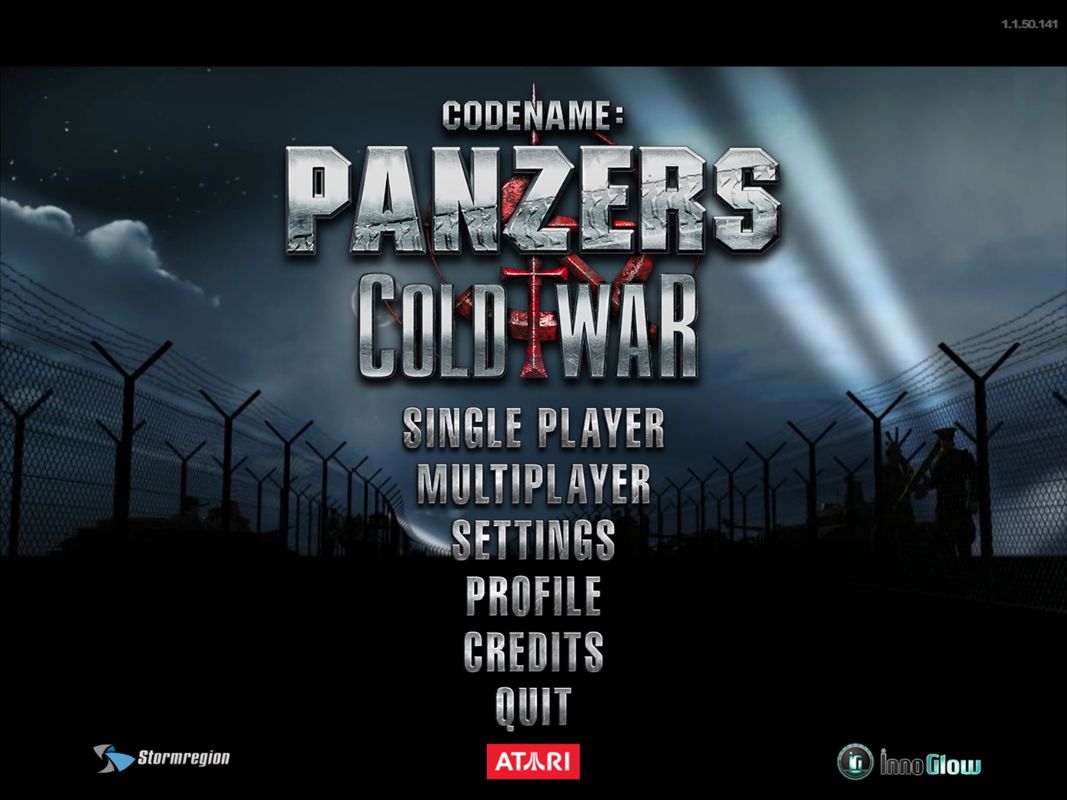 Codename: Panzers - Cold War (Windows) screenshot: Main menu