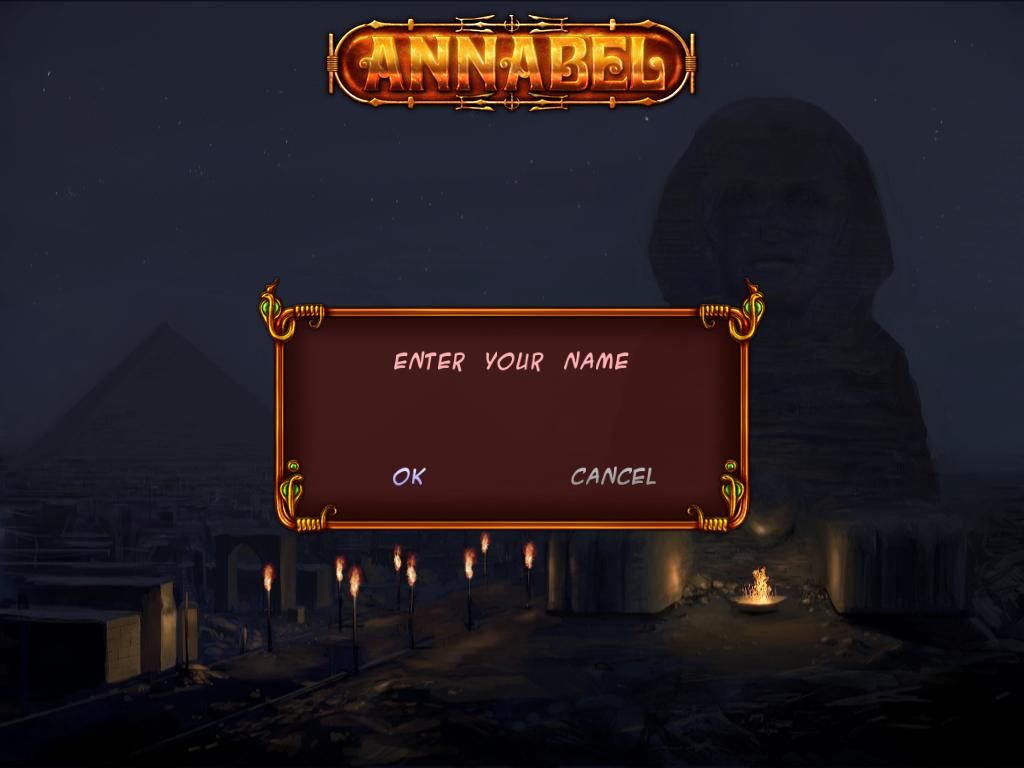 Annabel (Windows) screenshot: Enter your name