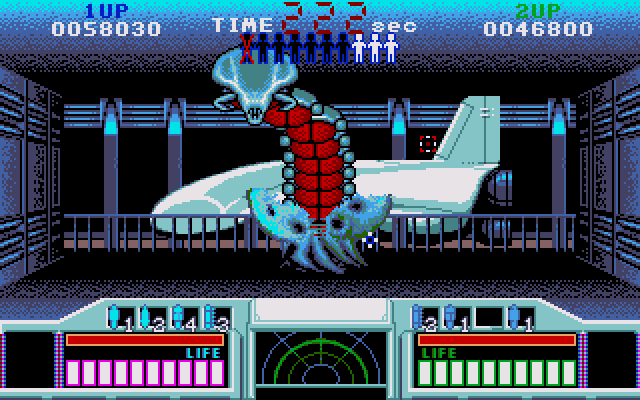 Space Gun (Amiga) screenshot: Mission 2 Boss