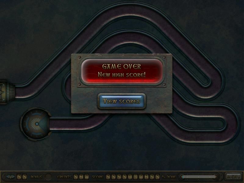 Atlantis (Windows) screenshot: I lost all my lives. Game over.