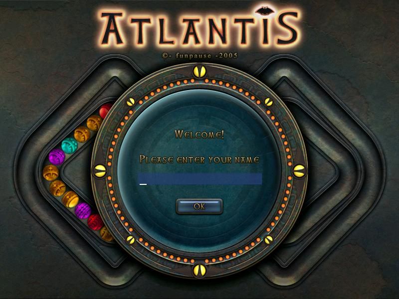 Atlantis (Windows) screenshot: Enter your name