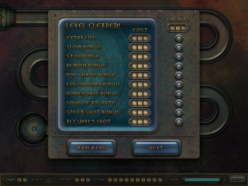 Atlantis (Windows) screenshot: The items that can be purchased