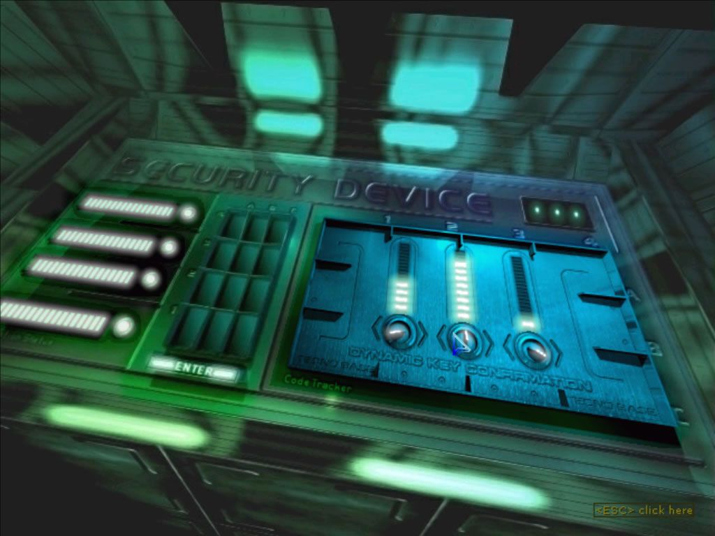 Techno: The Base (Windows) screenshot: Toying with a security device.