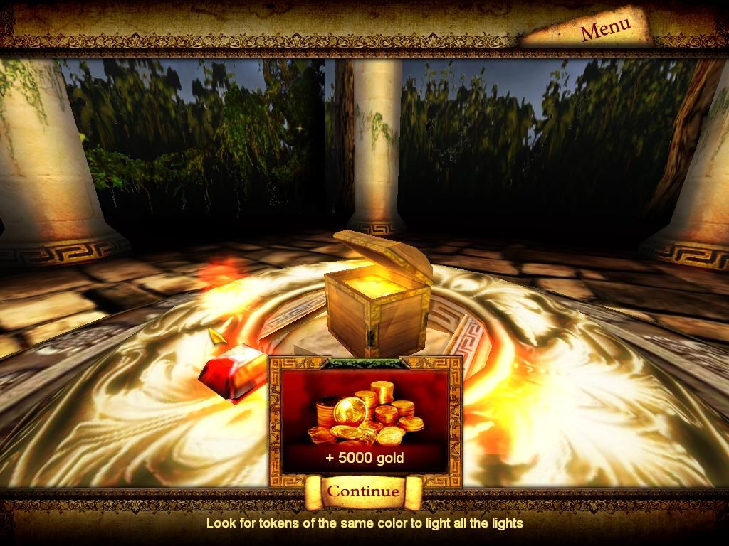 Sea Journey (Windows) screenshot: For solving the puzzle, I be getting gold, matey!