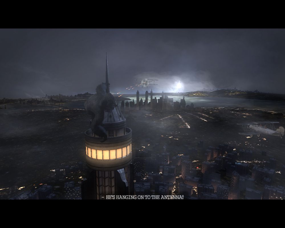 Peter Jackson's King Kong: The Official Game of the Movie (Windows) screenshot: We all know how this is going to end...