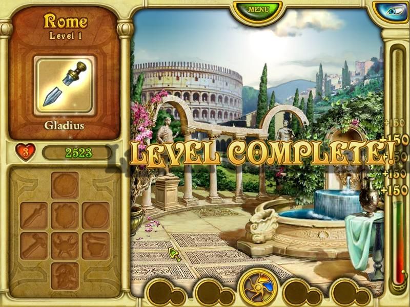 Call of Atlantis (Windows) screenshot: Level completed