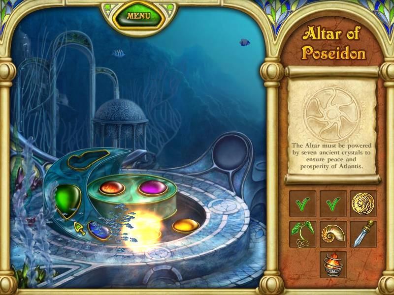 Call of Atlantis (Windows) screenshot: I have unlocked the Seal of Water.