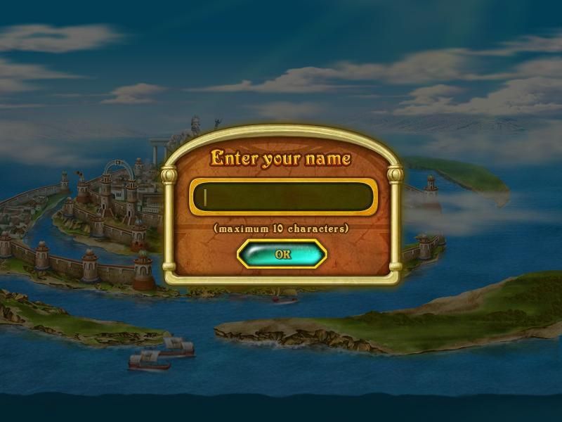 Call of Atlantis (Windows) screenshot: Enter your name