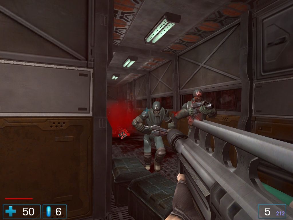 Rat Hunter (Windows) screenshot: Dead bodies turn into a fine red mist.