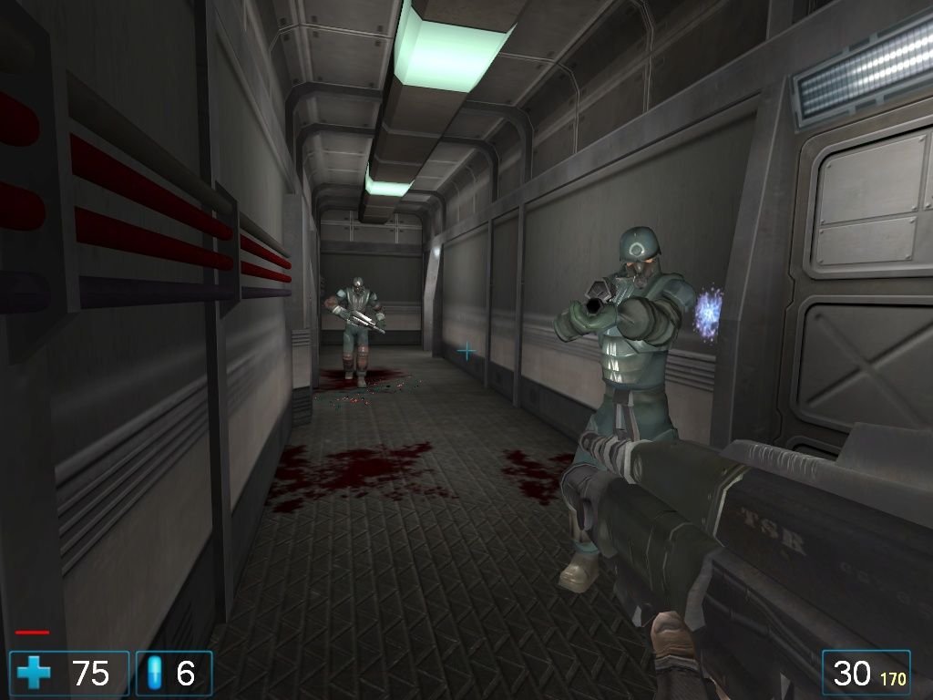 Rat Hunter (Windows) screenshot: Corporation soldiers, earning their paycheck