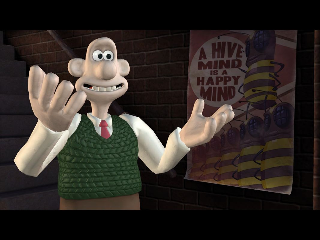 Wallace & Gromit in Fright of the Bumblebees (Windows) screenshot: That's what I call a motivational poster.