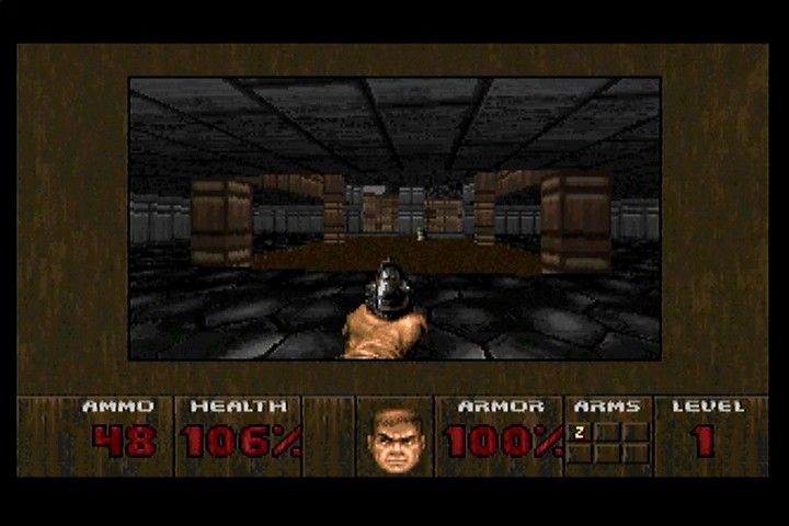 Doom (3DO) screenshot: First level, first area
