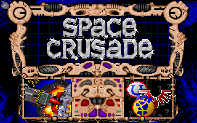 Space Crusade (DOS) screenshot: Main menu