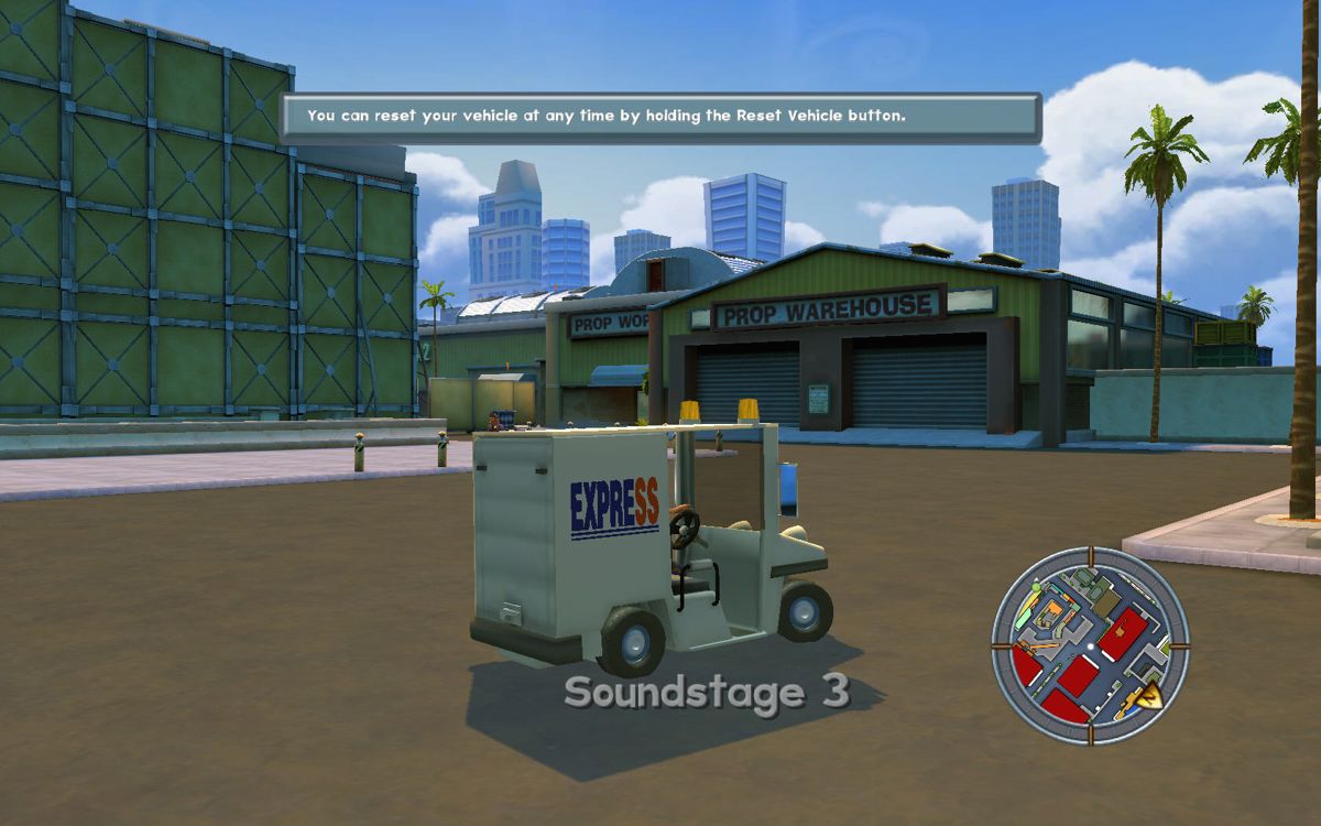 Leisure Suit Larry: Box Office Bust (Windows) screenshot: Driving around with a mail truck.